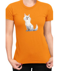 Дамска Тениска Funny Cats Breeds Turkish Angora