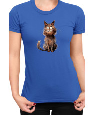 Дамска Тениска Funny Cats Breeds York Chocolate