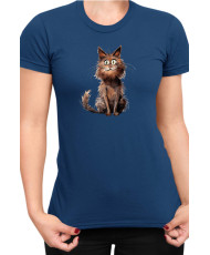 Дамска Тениска Funny Cats Breeds York Chocolate