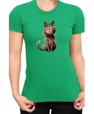 Дамска Тениска Funny Cats Breeds York Chocolate