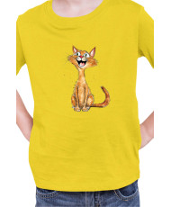 Детска Тениска Funny Cats Breeds Abyssinian 1
