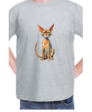 Детска Тениска Funny Cats Breeds Abyssinian 2
