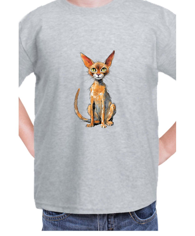Детска Тениска Funny Cats Breeds Abyssinian 2