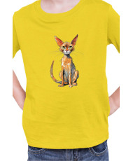Детска Тениска Funny Cats Breeds Abyssinian 2
