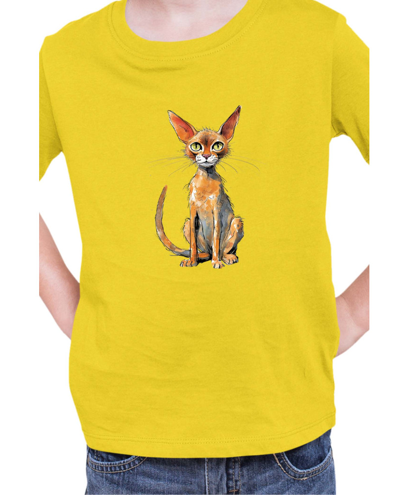 Детска Тениска Funny Cats Breeds Abyssinian 2