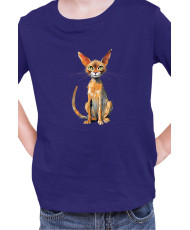 Детска Тениска Funny Cats Breeds Abyssinian 2
