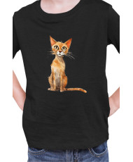 Детска Тениска Funny Cats Breeds Arabian Mau