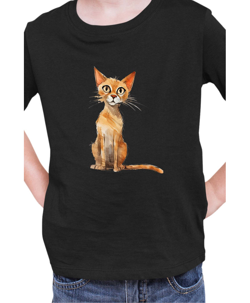 Детска Тениска Funny Cats Breeds Arabian Mau