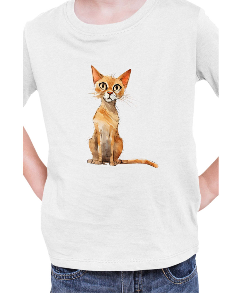 Детска Тениска Funny Cats Breeds Arabian Mau