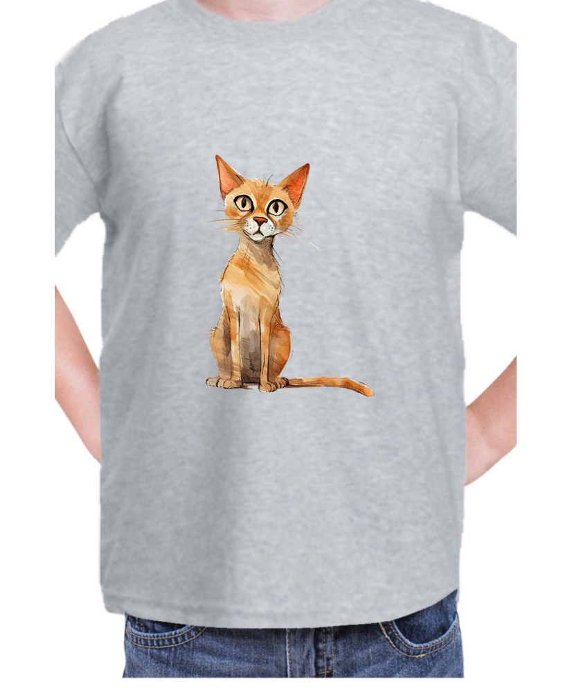 Детска Тениска Funny Cats Breeds Arabian Mau