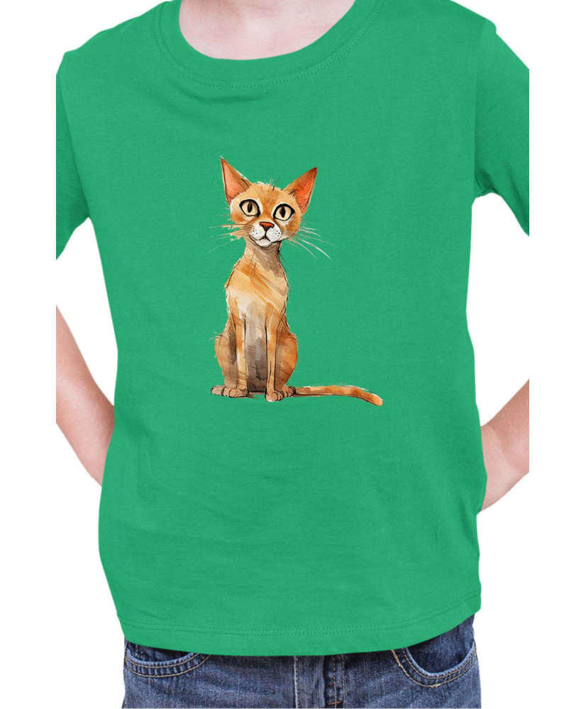 Детска Тениска Funny Cats Breeds Arabian Mau