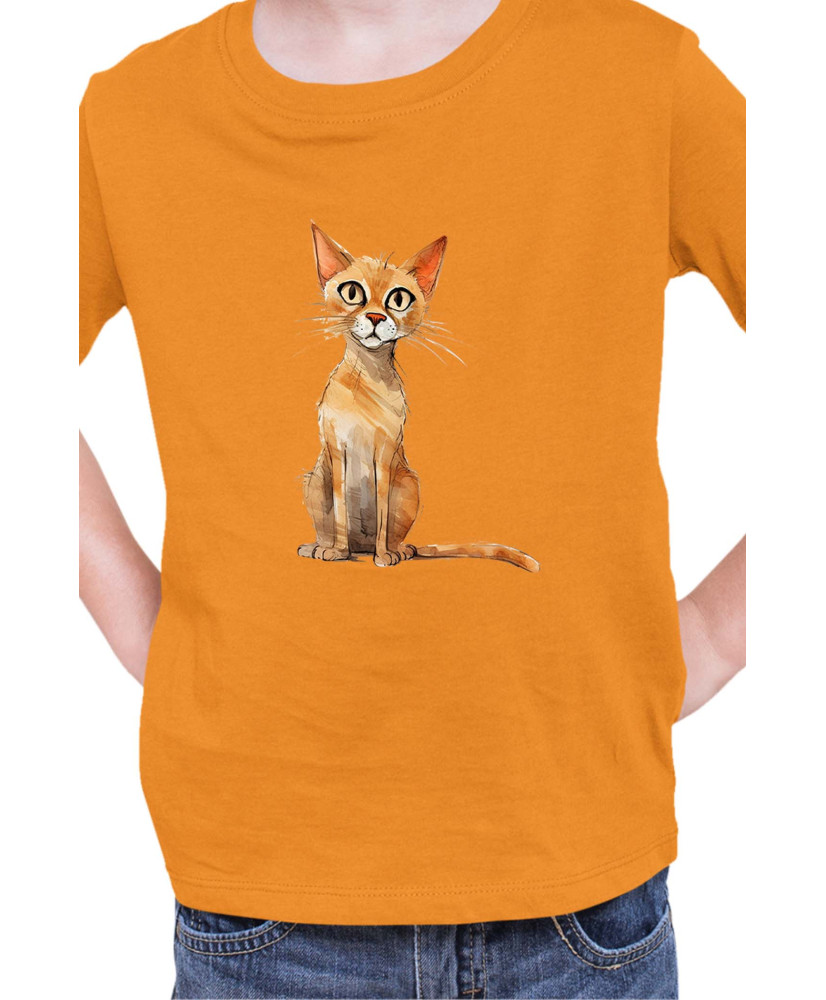 Детска Тениска Funny Cats Breeds Arabian Mau