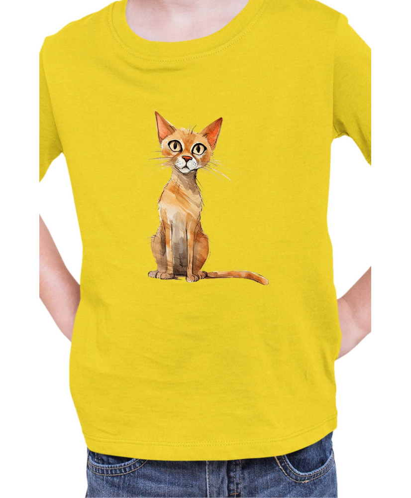 Детска Тениска Funny Cats Breeds Arabian Mau