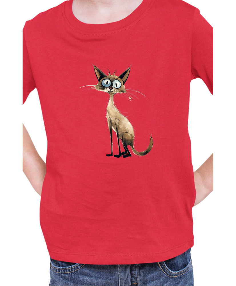 Детска Тениска Funny Cats Breeds Balinese 1