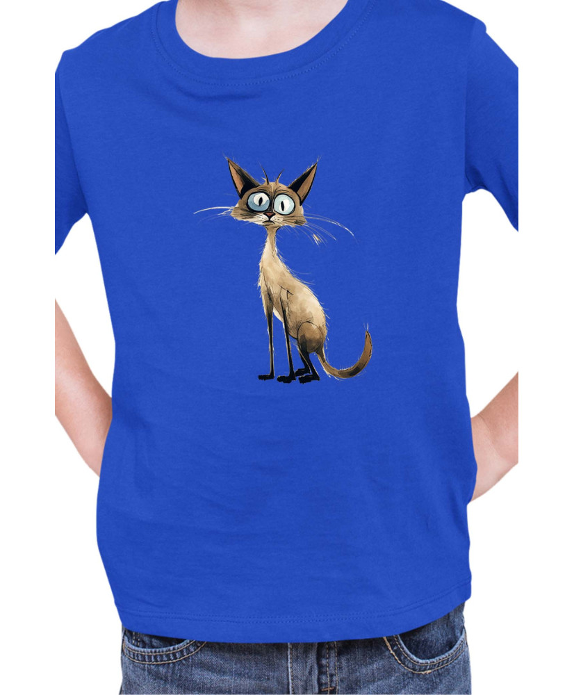 Детска Тениска Funny Cats Breeds Balinese 1