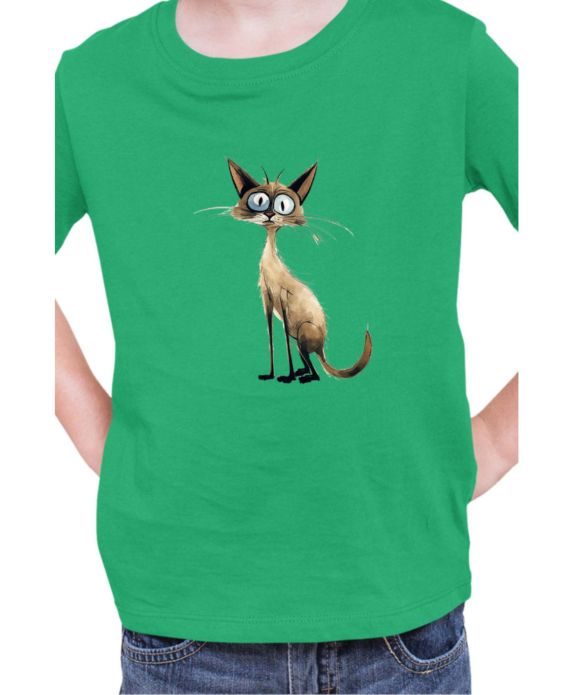 Детска Тениска Funny Cats Breeds Balinese 1
