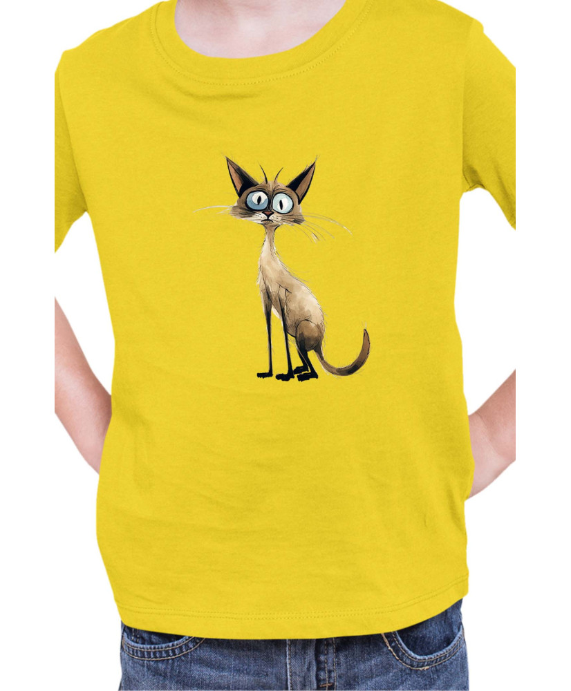 Детска Тениска Funny Cats Breeds Balinese 1