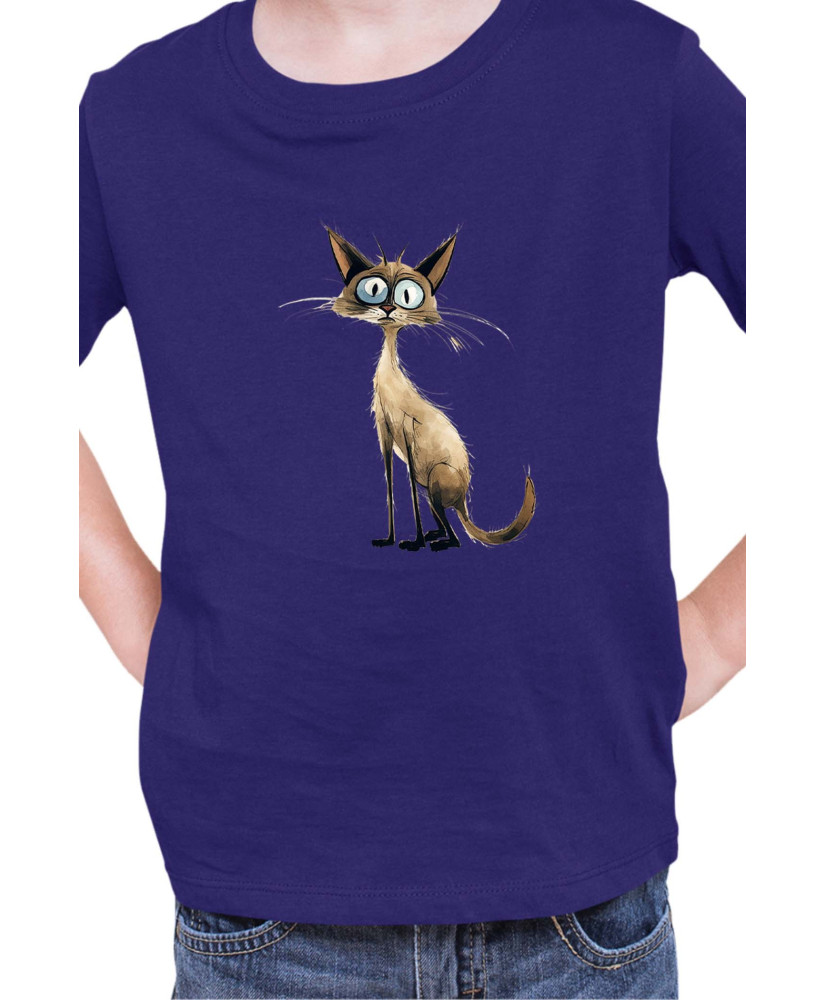 Детска Тениска Funny Cats Breeds Balinese 1