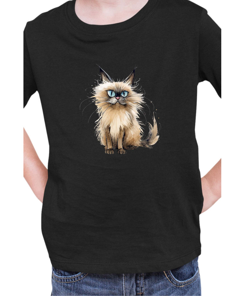Детска Тениска Funny Cats Breeds Balinese 2