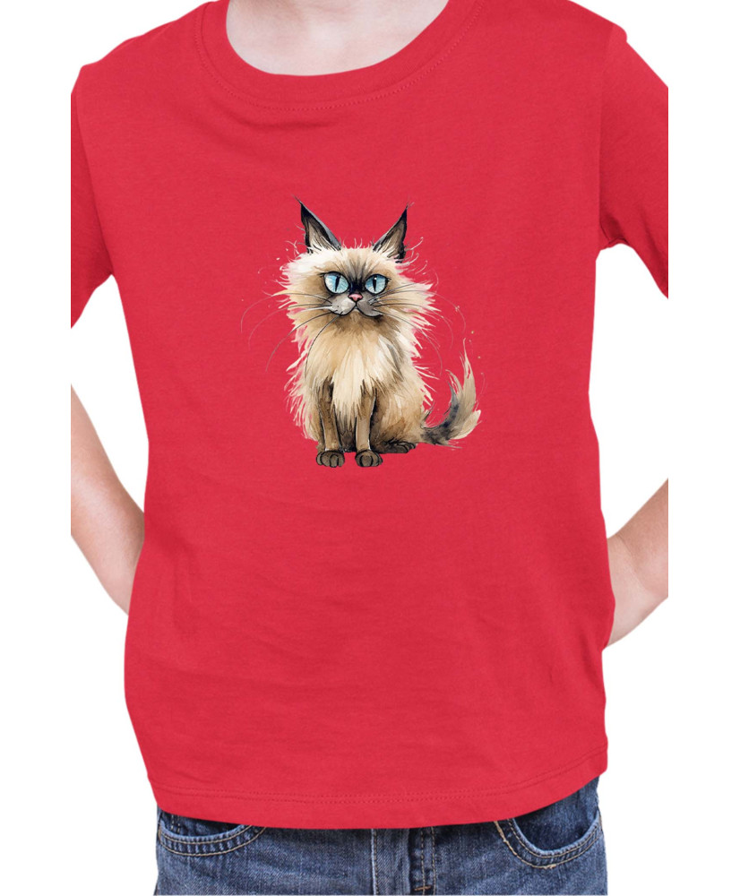 Детска Тениска Funny Cats Breeds Balinese 2