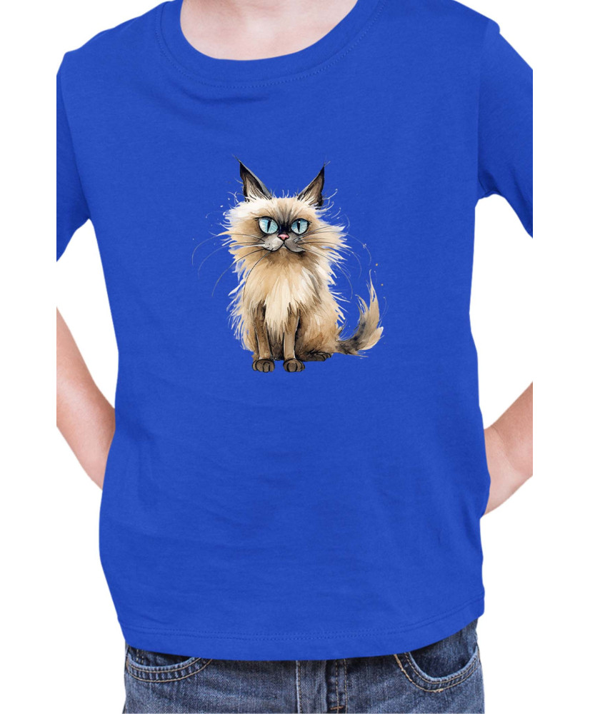 Детска Тениска Funny Cats Breeds Balinese 2
