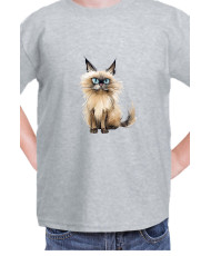 Детска Тениска Funny Cats Breeds Balinese 2