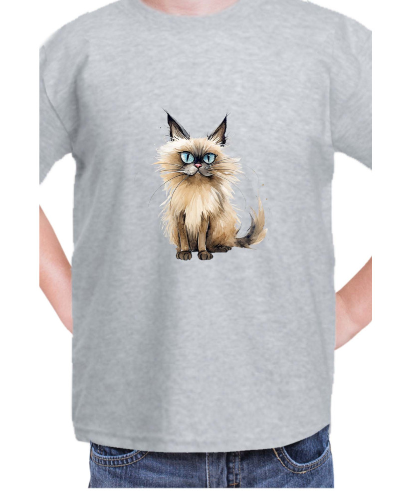 Детска Тениска Funny Cats Breeds Balinese 2
