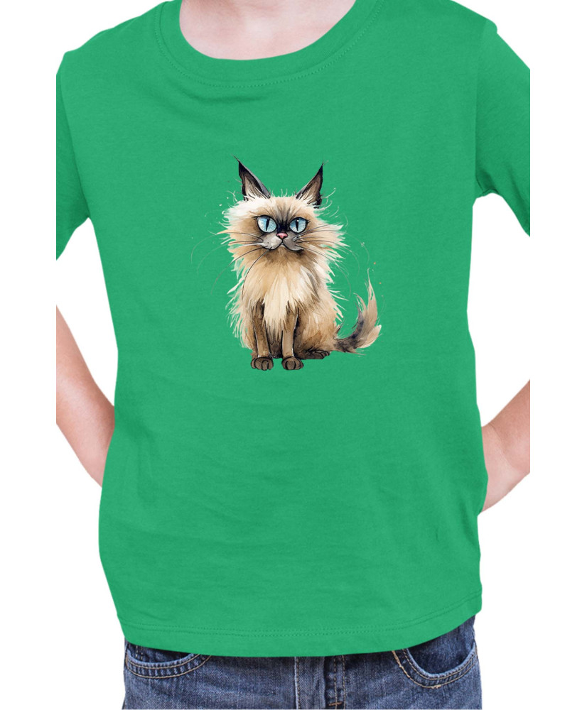 Детска Тениска Funny Cats Breeds Balinese 2