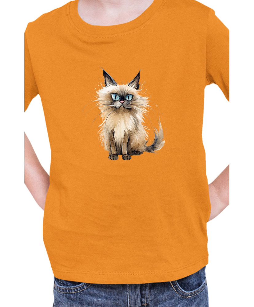 Детска Тениска Funny Cats Breeds Balinese 2