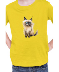 Детска Тениска Funny Cats Breeds Balinese 2