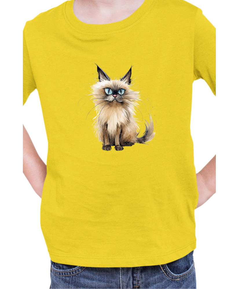 Детска Тениска Funny Cats Breeds Balinese 2