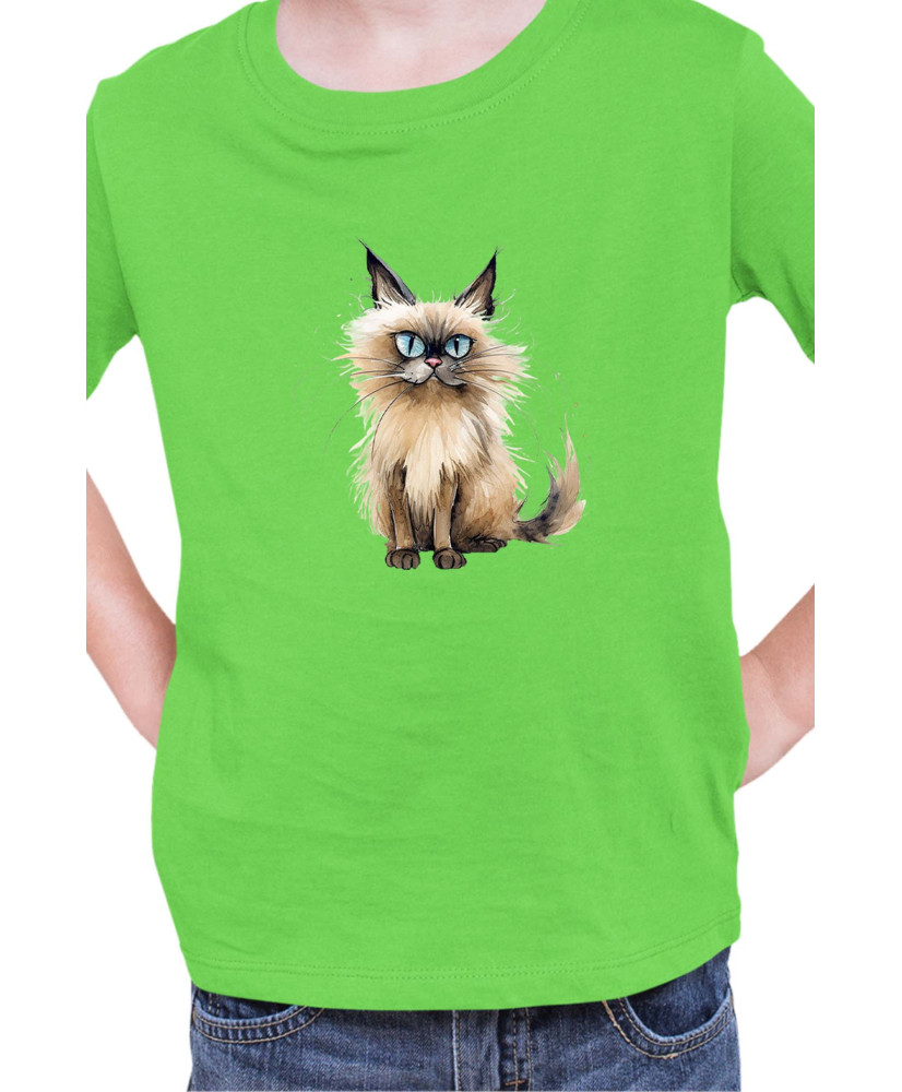 Детска Тениска Funny Cats Breeds Balinese 2
