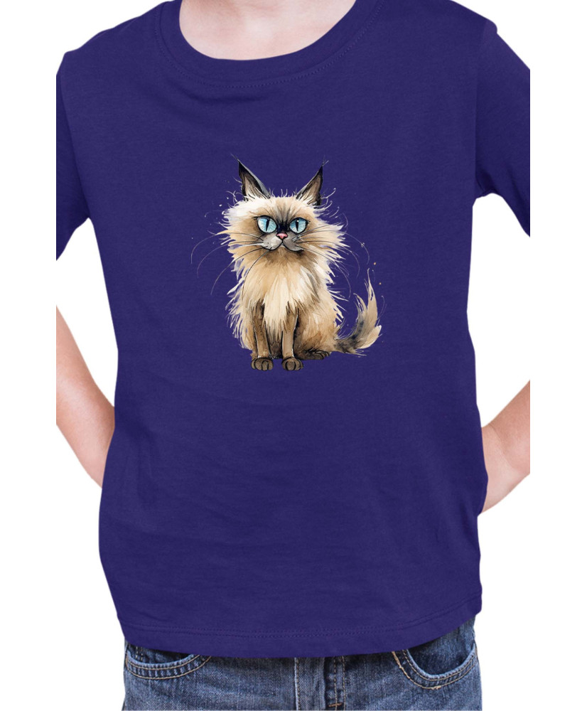 Детска Тениска Funny Cats Breeds Balinese 2