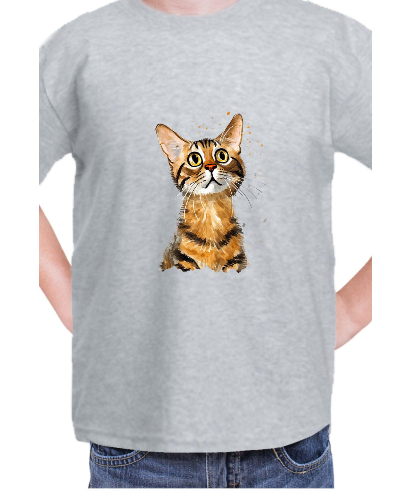 Детска Тениска Funny Cats Breeds Bengal