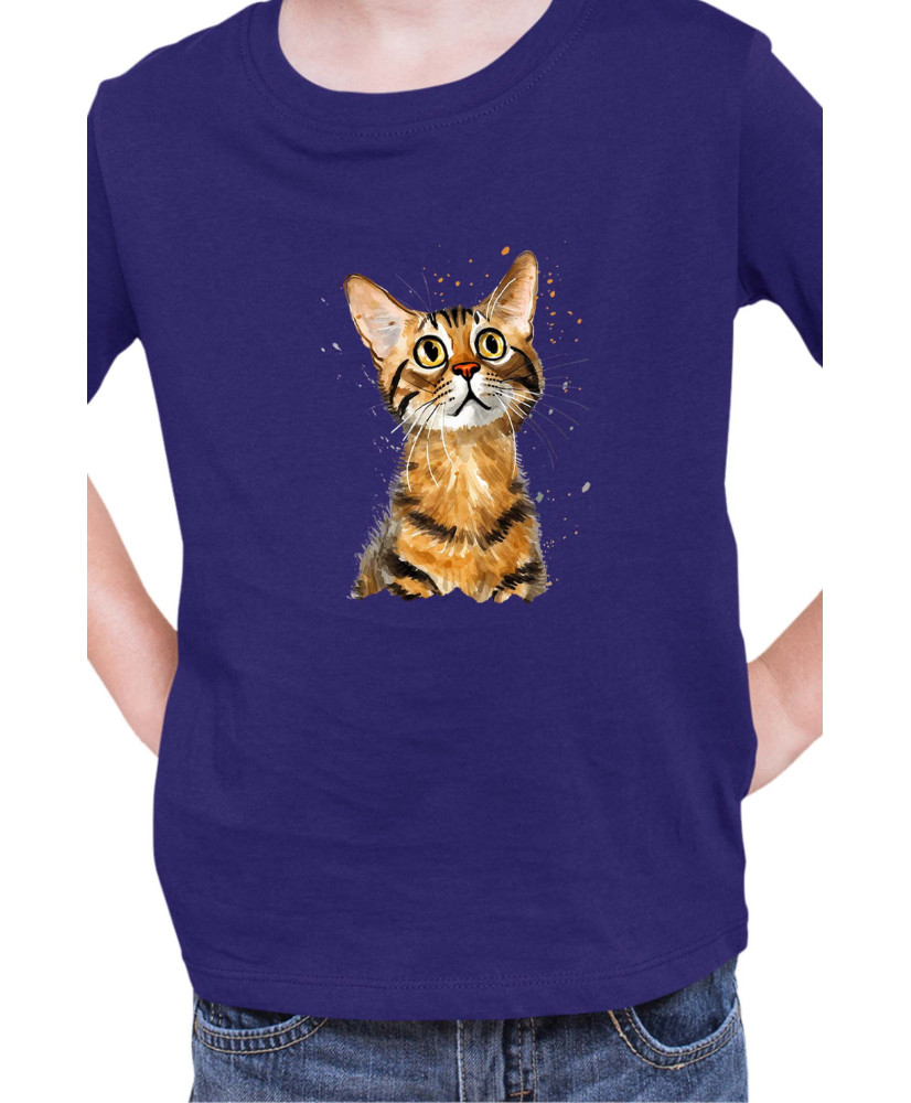 Детска Тениска Funny Cats Breeds Bengal