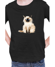 Детска Тениска Funny Cats Breeds Birman 1
