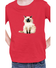 Детска Тениска Funny Cats Breeds Birman 1