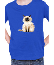 Детска Тениска Funny Cats Breeds Birman 1