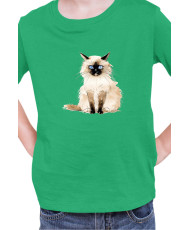 Детска Тениска Funny Cats Breeds Birman 1