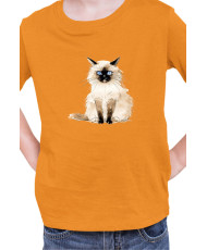Детска Тениска Funny Cats Breeds Birman 1