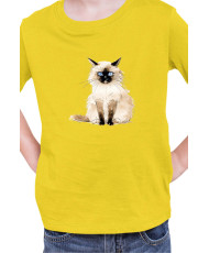 Детска Тениска Funny Cats Breeds Birman 1
