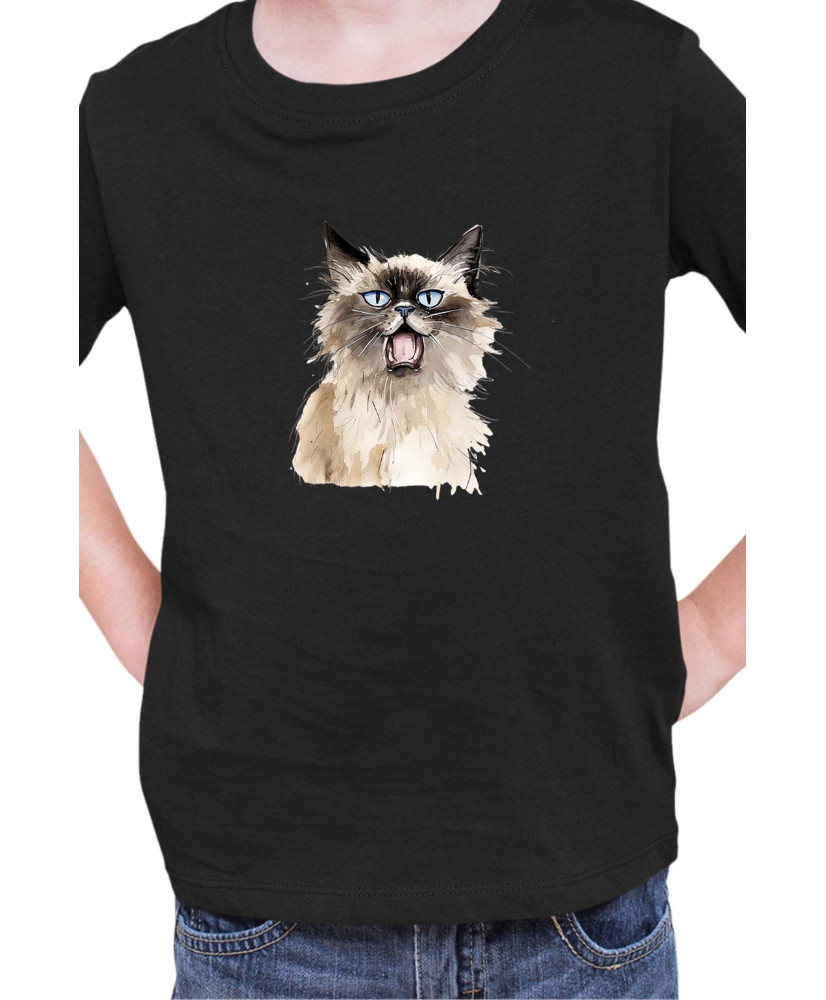 Детска Тениска Funny Cats Breeds Birman 2