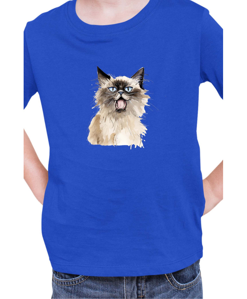 Детска Тениска Funny Cats Breeds Birman 2