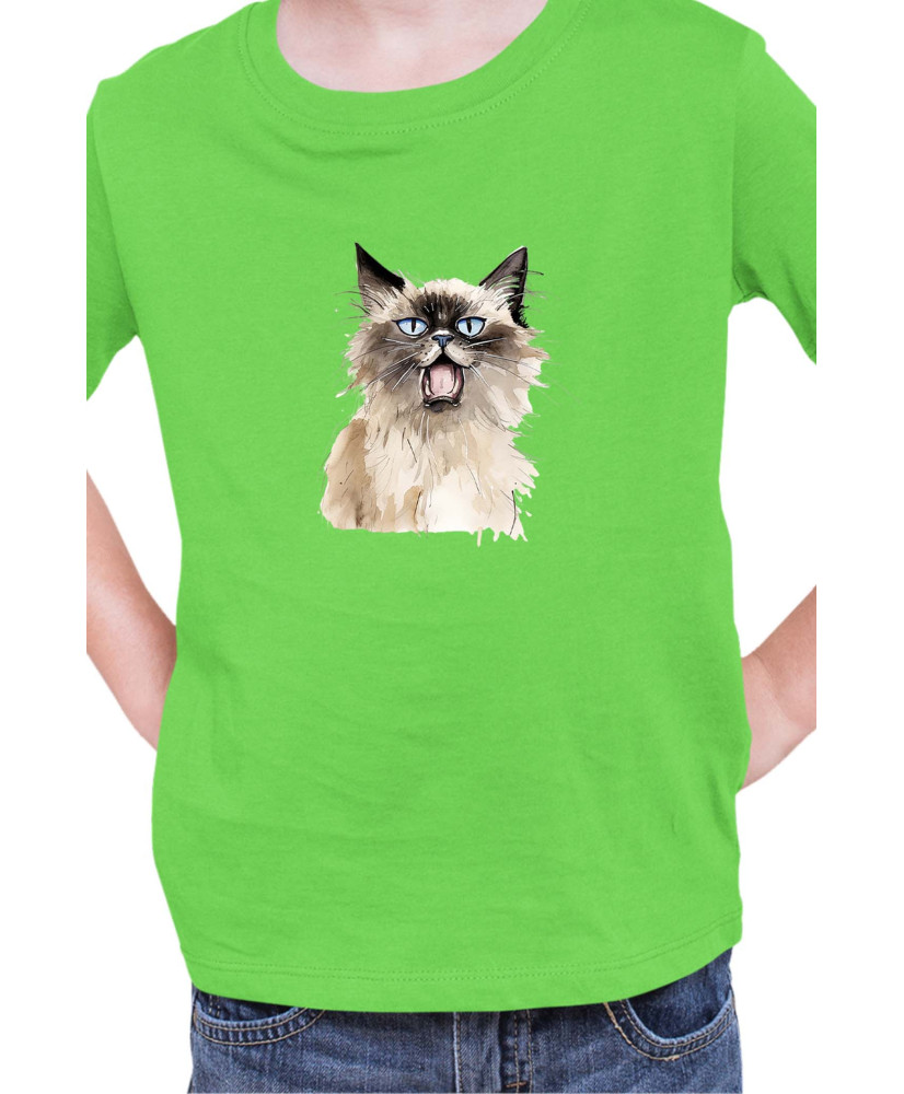 Детска Тениска Funny Cats Breeds Birman 2