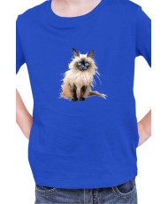 Детска Тениска Funny Cats Breeds Birman 3