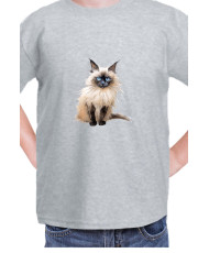 Детска Тениска Funny Cats Breeds Birman 3