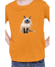 Детска Тениска Funny Cats Breeds Birman 3
