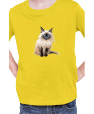 Детска Тениска Funny Cats Breeds Birman 3