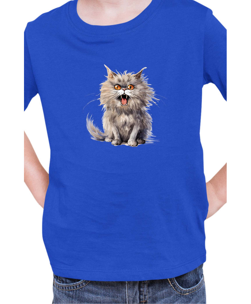 Детска Тениска Funny Cats Breeds British Longhair 1