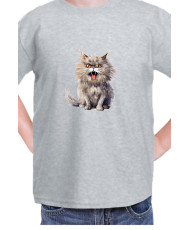 Детска Тениска Funny Cats Breeds British Longhair 1